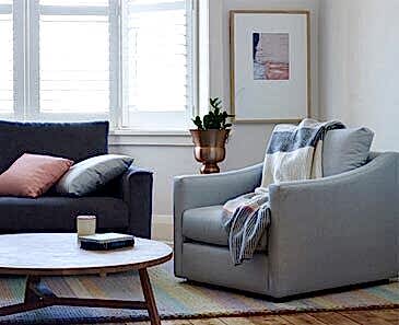 Molmic Alpine Fabric Lounge Chair - Australian made furniture