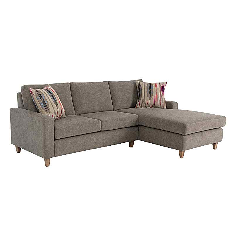McLaren 2 seater sofa adelaide - grey fabric with chase