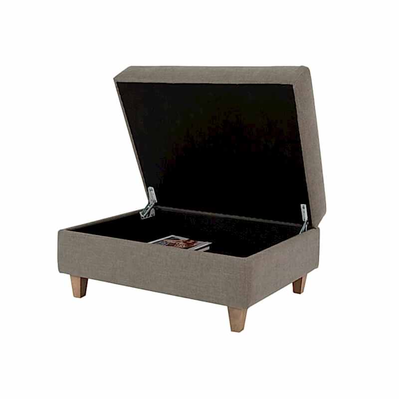 McLaren grey fabric ottoman storage - custom furniture stores adelaide