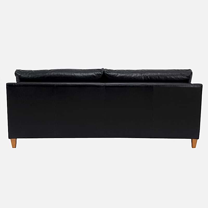 Newport 2 seater leather lounge adelaide - backrest detail